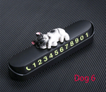 Portable Cute dog stop sign Temporary Parking Card Phone Number Card