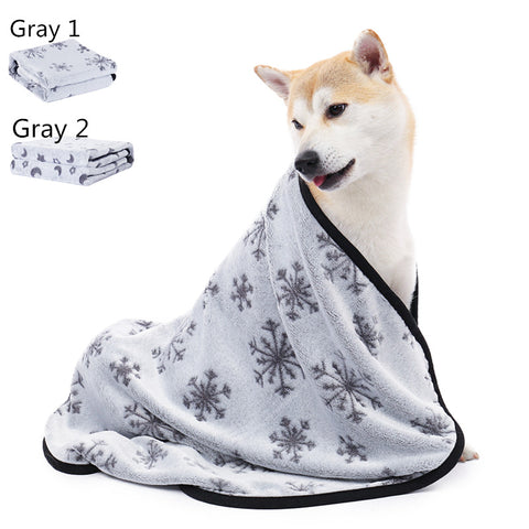 Pet Sleeping Mat Warm Fleece Dog Blanket Soft Dog Mat Beds Pet Cushion Carpet Towel Dog Mat