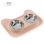 Cute Non-slip Pet Bowls Dog Food Water Feeder