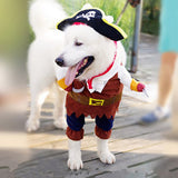 Pet Dog Cool Pirates Of The Caribbean Style Costumes Halloween Cosplay