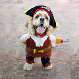 Pet Dog Cool Pirates Of The Caribbean Style Costumes Halloween Cosplay